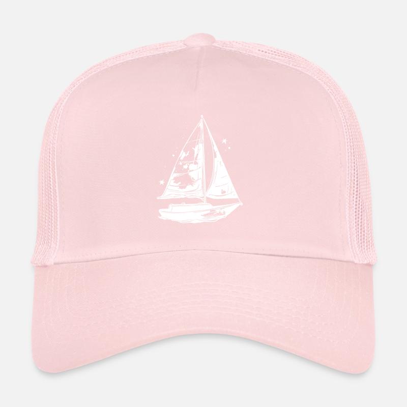 Sailboat Sketch Trucker Cap