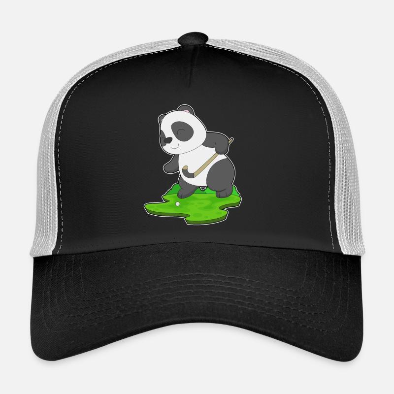 Panda Hockey Hockeyschläger - Trucker Cap - Schwarz/Steingrau