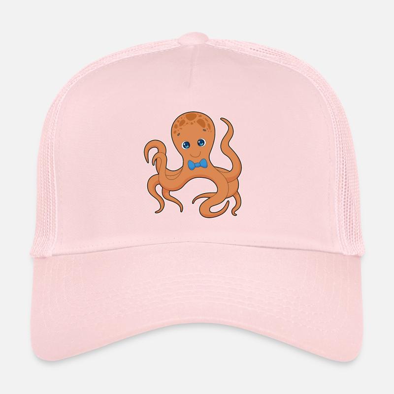 Nœud papillon pieuvre Casquette trucker 