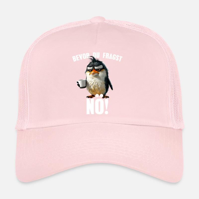 Bevor Du Fragst Nö! Sarkasmus Pinguin Comic Trucker Cap