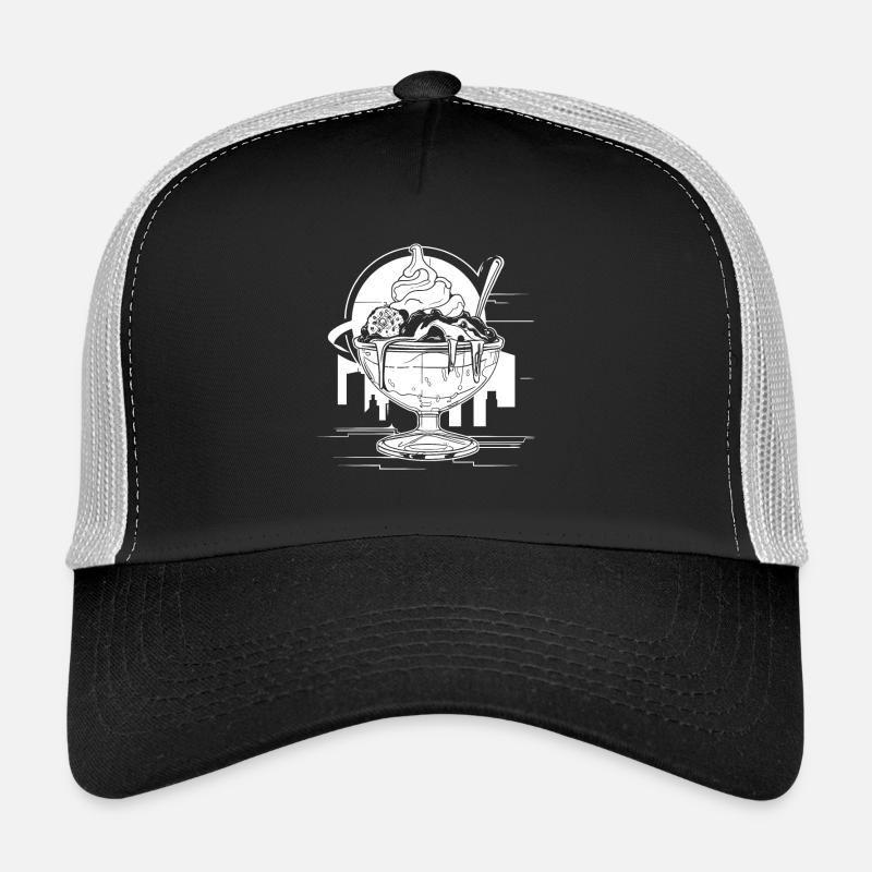 Sundae à la crème glacée graphique Casquette trucker 