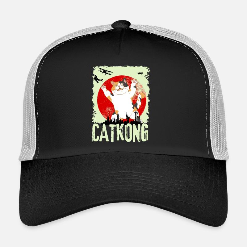 CATKONG - Trucker Cap - black/stone grey