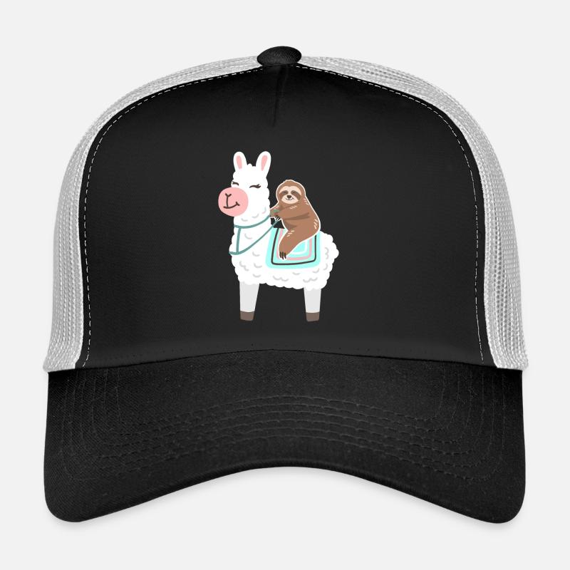 Faultier reitet Lama Trucker Cap