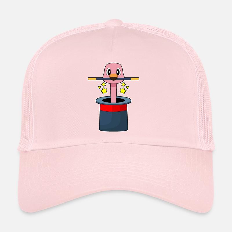 Flamingo Wizard Wand Trucker Cap