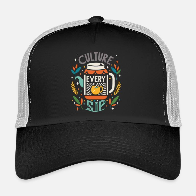 Propulsé par le champignon Kombucha Casquette trucker 