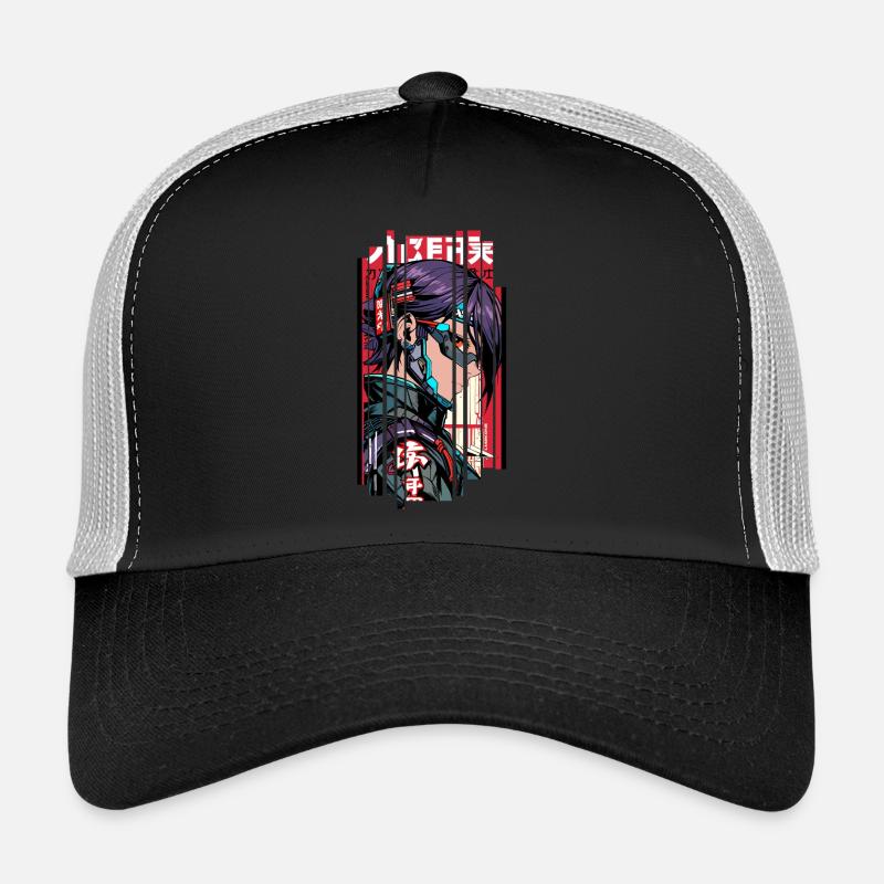 Man Ninja Geometric Kanji - Trucker Cap - black/stone grey
