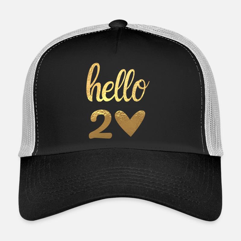 Hello 20 gold Trucker Cap