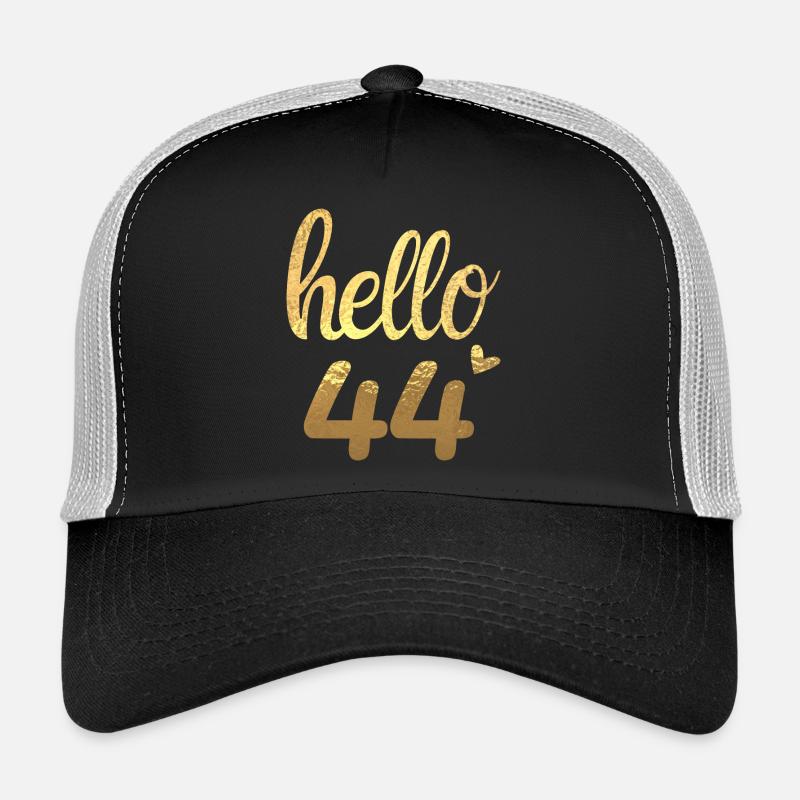 Hello 44 gold Trucker Cap
