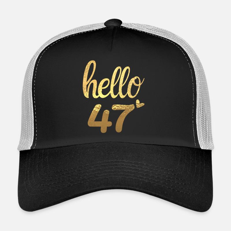Hello 47 gold Trucker Cap