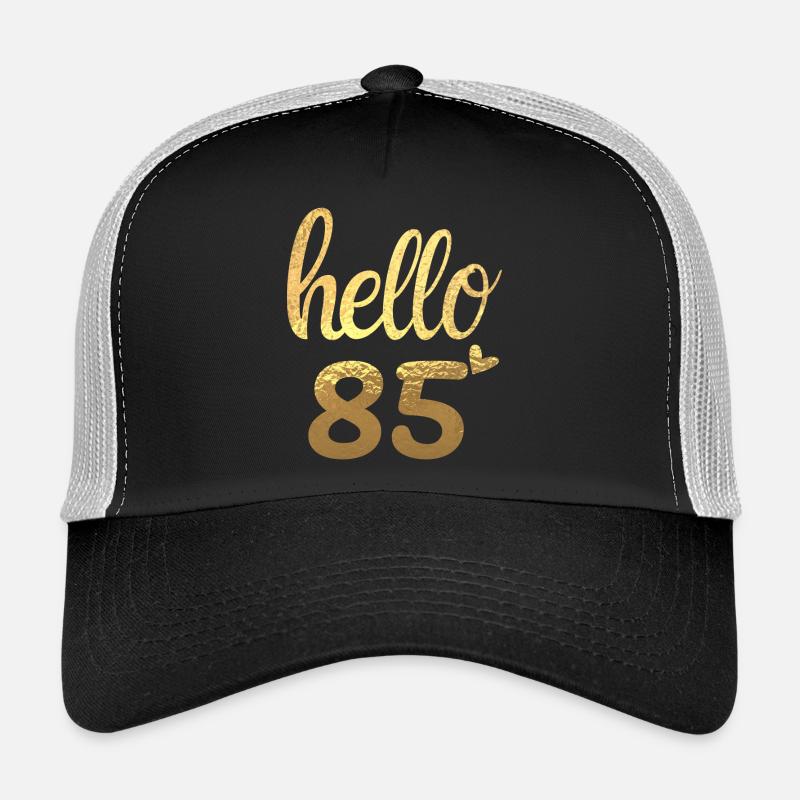 Hello 85 doré Casquette trucker 