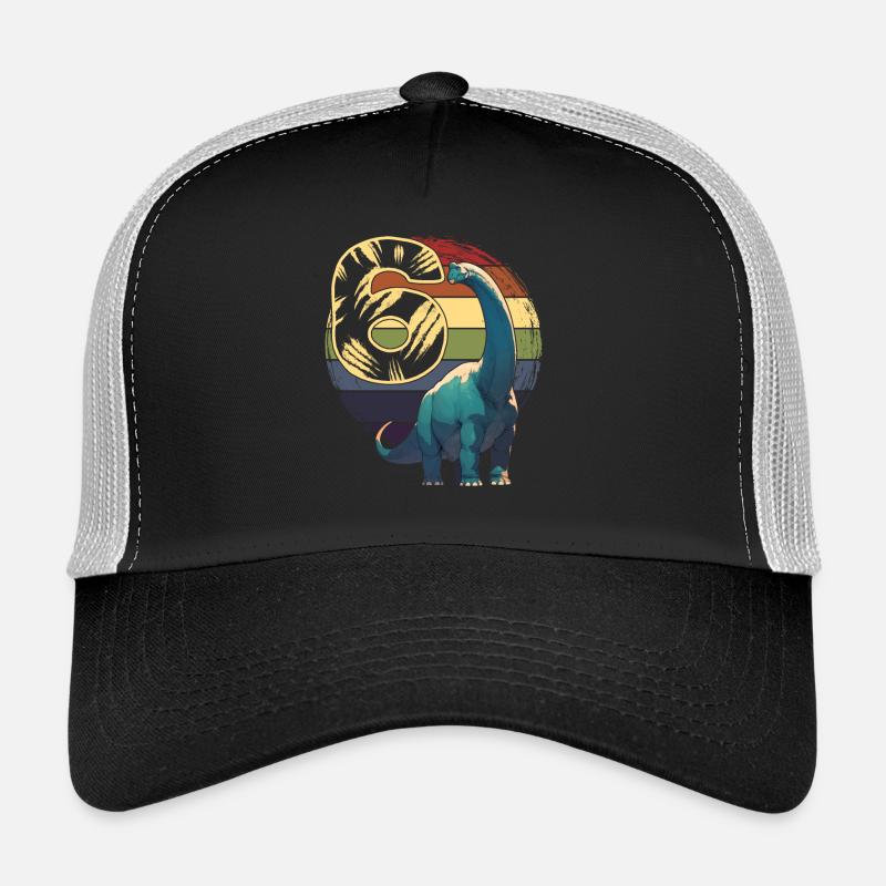 Brachiosaure 6 ans 6e anniversaire Casquette trucker 