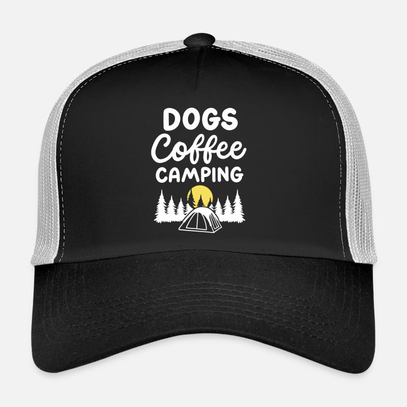 Hunde Kaffee Camping Trucker Cap