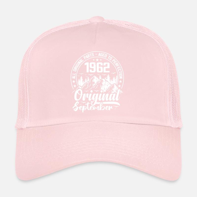 September 1962 Original:62 Years Old Birthday Gift Trucker Cap