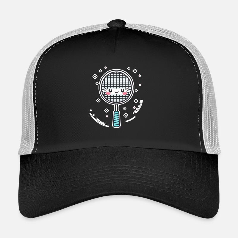 Badminton Racket Comic Look Trucker Cap