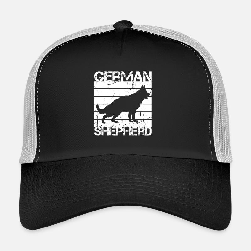 Deutscher Schäferhund - Trucker Cap - Schwarz/Steingrau