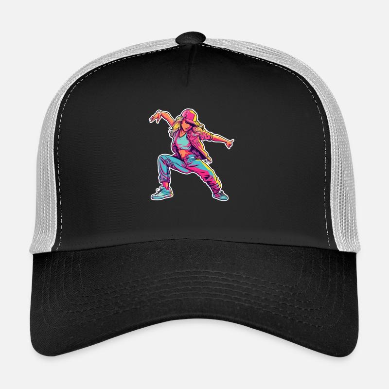 Retro Comic B-Girl Trucker Cap