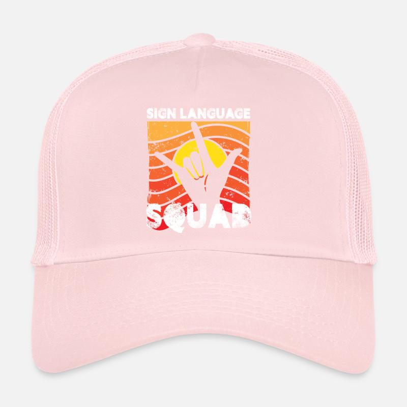 Escouade de la langue des signes Conception d’une langue des signes Casquette trucker 