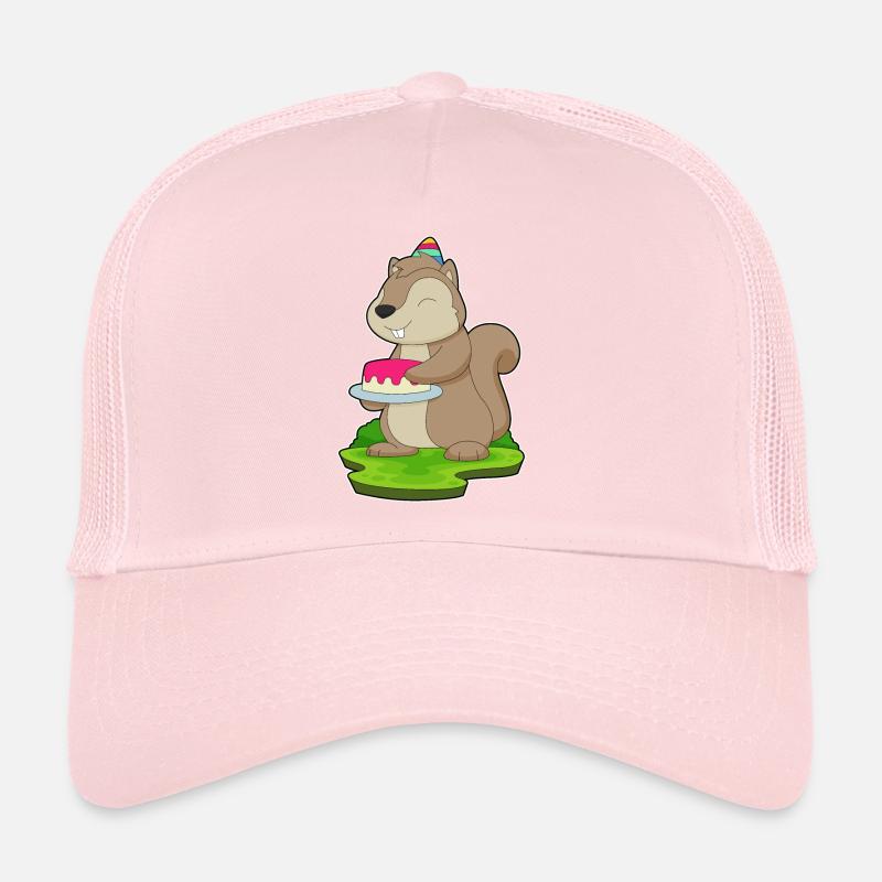 Squirrel Birthday Cake Trucker Cap