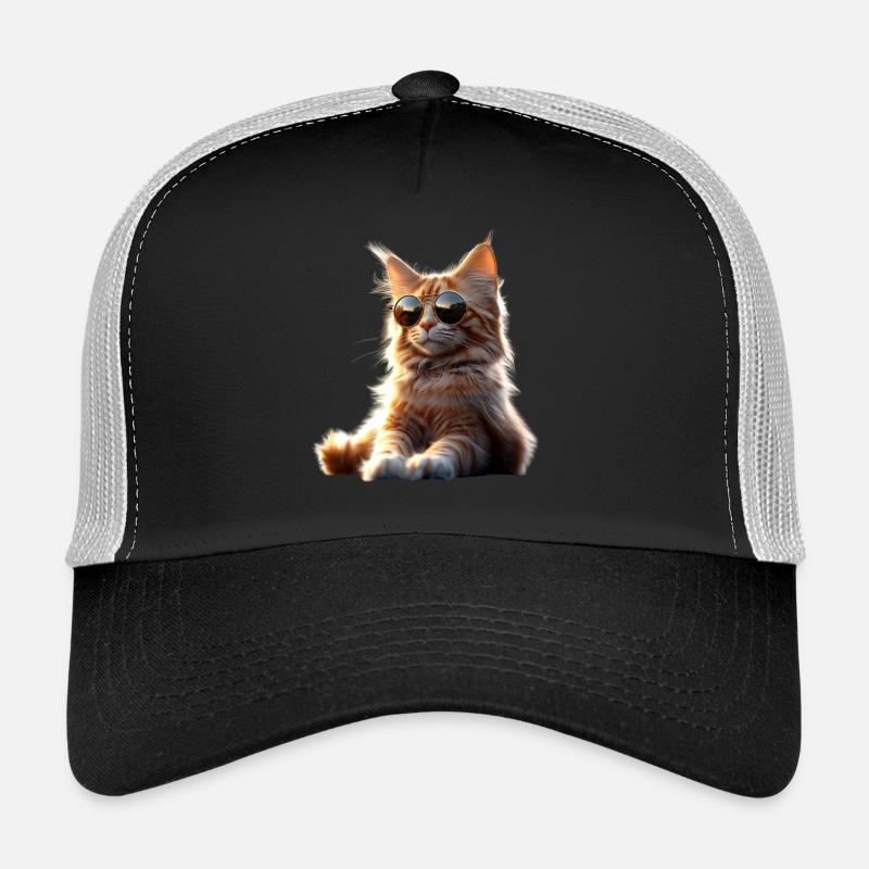 Maine Coon Chat Chat Maman Chat Maine Coon Chats Casquette trucker 