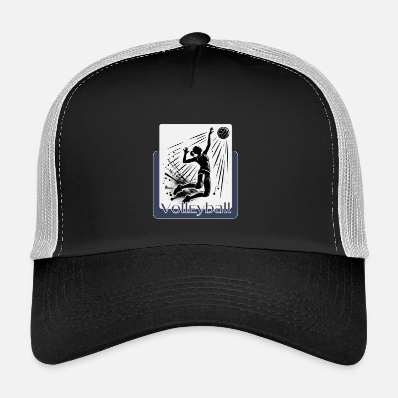 Dynamische Volleyball-Aktion Trucker Cap