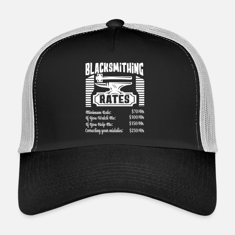 Blacksmith Blacksmithing Rates Trucker Cap