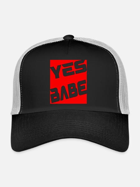 Yes Babe - Trucker Cap - Schwarz/Steingrau
