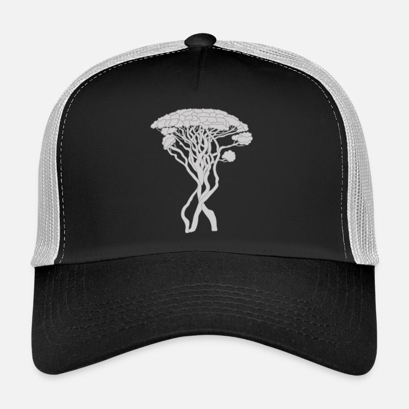 Tree, Capri Pine, Pine, Conifer, Gray Trucker Cap