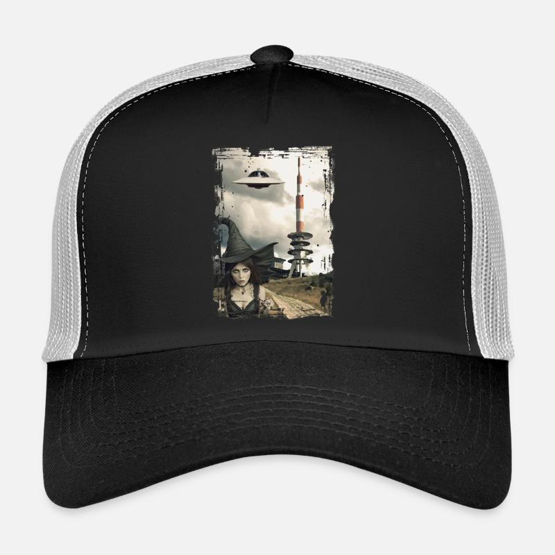 UFO Brocken im Harz - Trucker Cap - Schwarz/Steingrau