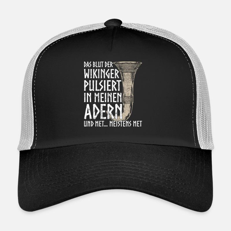 Lustiger Trinkspruch Met Trinkhorn Wikinger Humor Trucker Cap