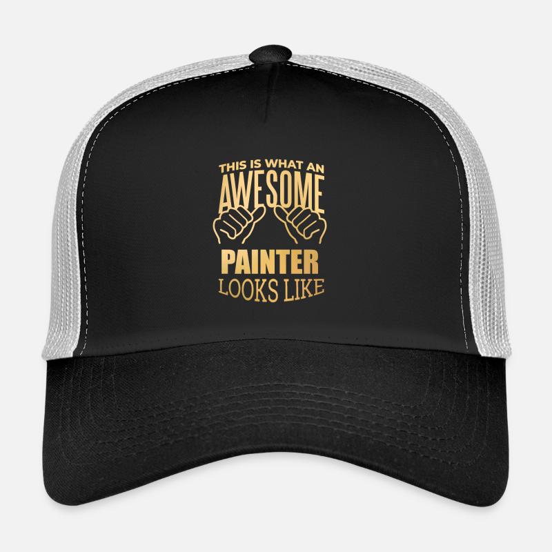 Maler - Trucker Cap - Schwarz/Steingrau