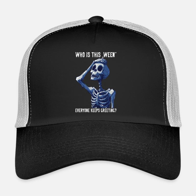 Halloween drôle squelette meme cadeau effrayant Casquette trucker 
