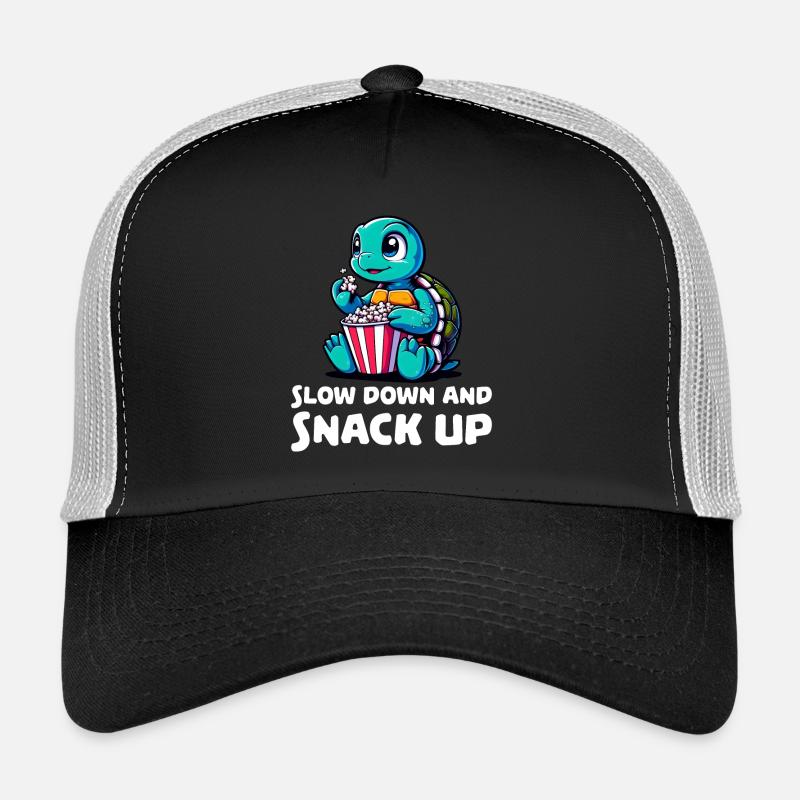Slow down and snack up Trucker Cap