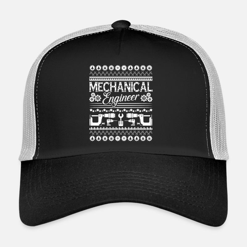 Funny Mechanical Engineer Christmas Trucker Cap