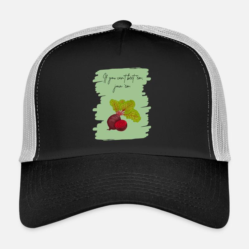 If You Can’t Beet ’Em, Join ’Em – Funny Veggie Art Trucker Cap