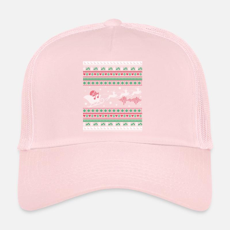 Funny Audio Engineer Christmas Trucker Cap