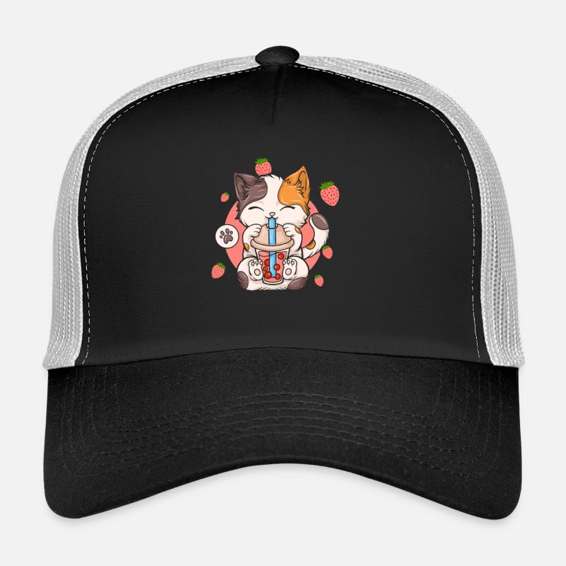 Bubble Tea Boba BubbleTea Kawaii Japan Tea Kpop Trucker Cap