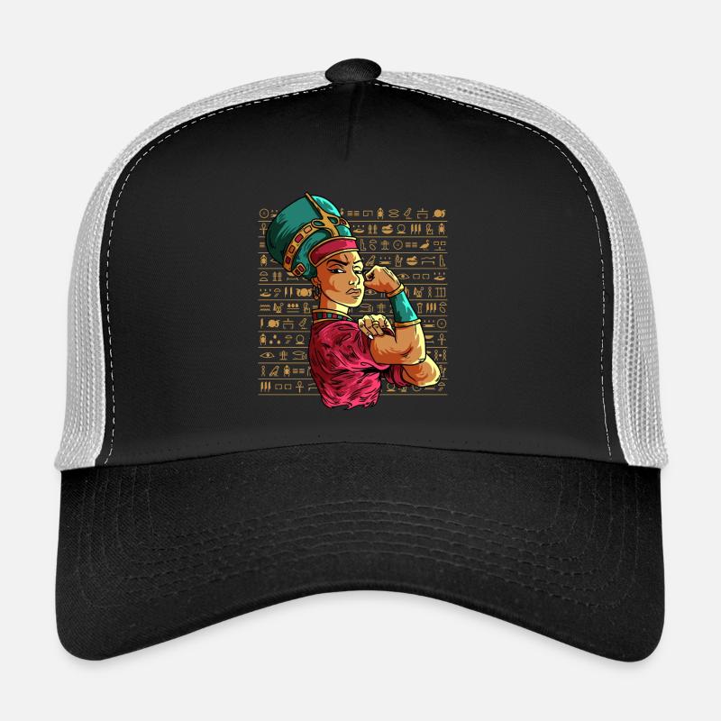 Fighting Cleopatra Egyptian Mythology - Trucker Cap - black/stone grey