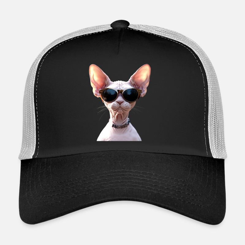 Sphynx Cat Sphynx Cat Canadian Cat Cute Sphinx Trucker Cap