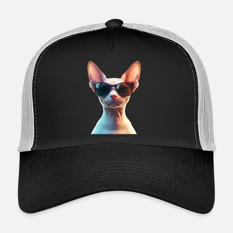 Sphynx Cat Sphynx Cat Canadian Cat Cute Sphinx Trucker Cap