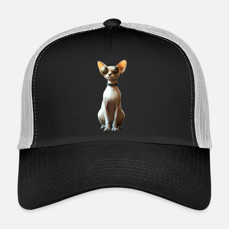 Sphynx Cat Sphynx Cat Canadian Cat Cute Sphinx Trucker Cap