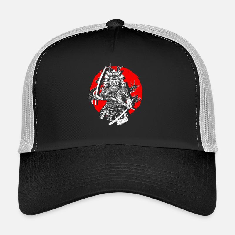 Kanji Katana Oni Démon Ninja Samouraï Casquette trucker 