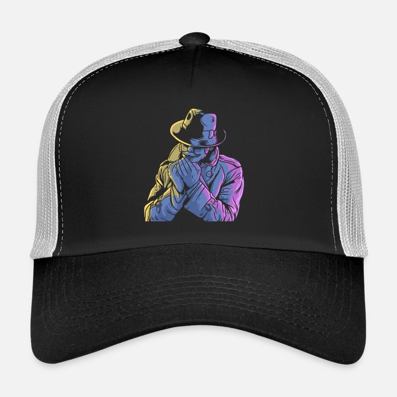 Agent de service Officier Détective Casquette trucker 