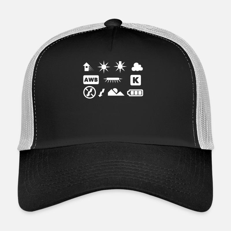 Kamerafunktion Bildfotografie - Trucker Cap - Schwarz/Steingrau