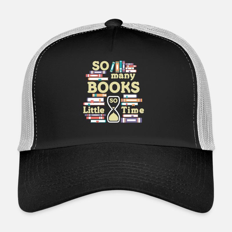 Many Books So Little Time Reading - Trucker Cap - black/stone grey