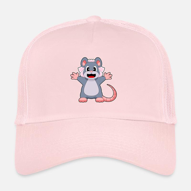 Mouse Bridal Veil Wedding Trucker Cap