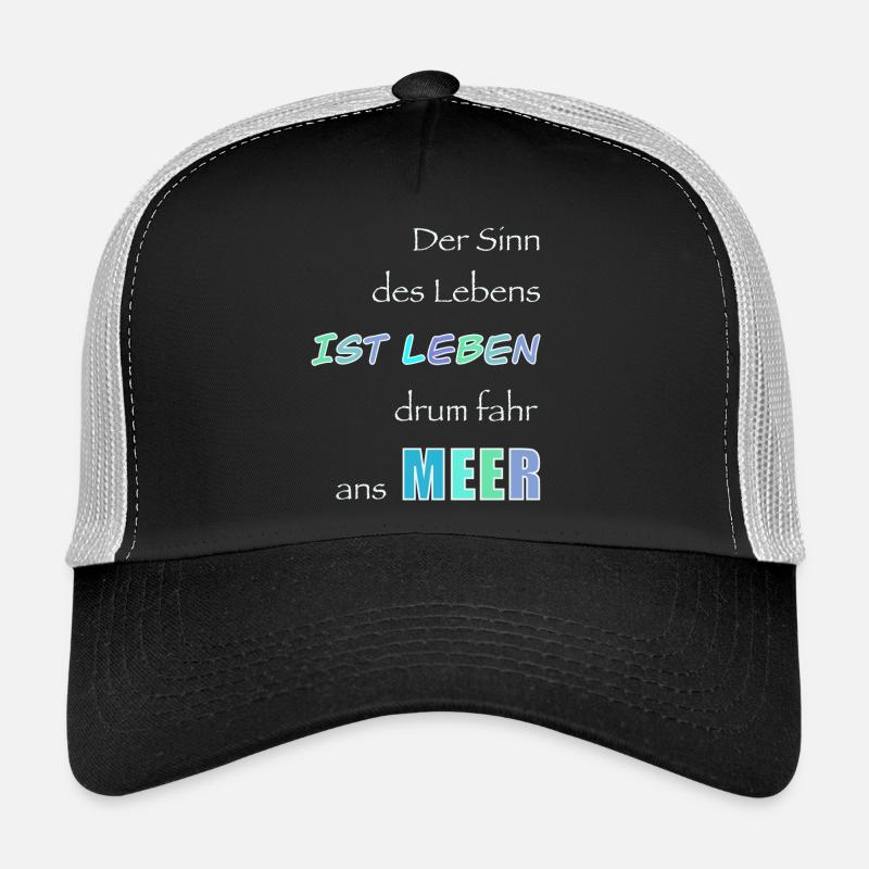 Lebensmotto im Meeresstil Trucker Cap