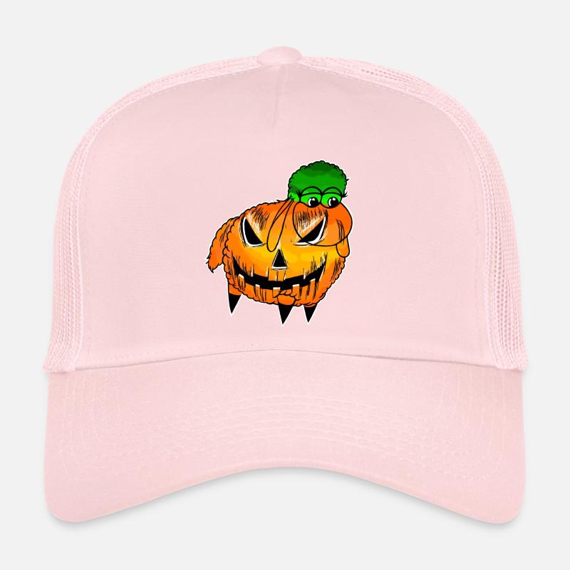 Wolly Sheepling Halloween Pumpkin Trucker Cap