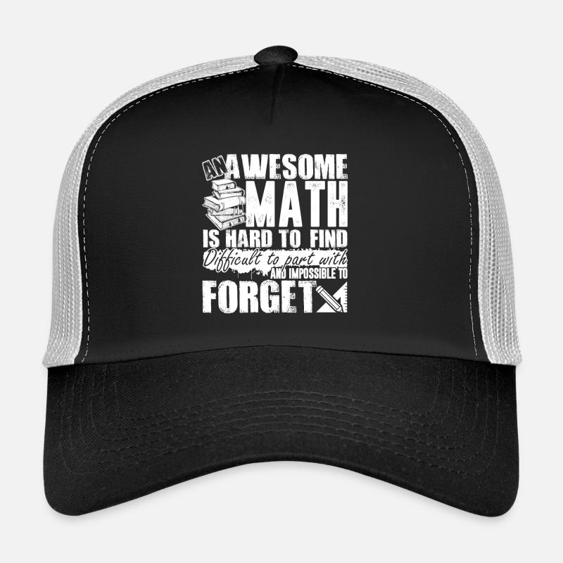 Math Teacher Awesome Math Teacher - Trucker Cap - black/stone grey