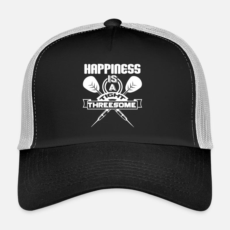 Darts Happiness Is A Tight Threesome - Trucker Cap - black/stone grey
