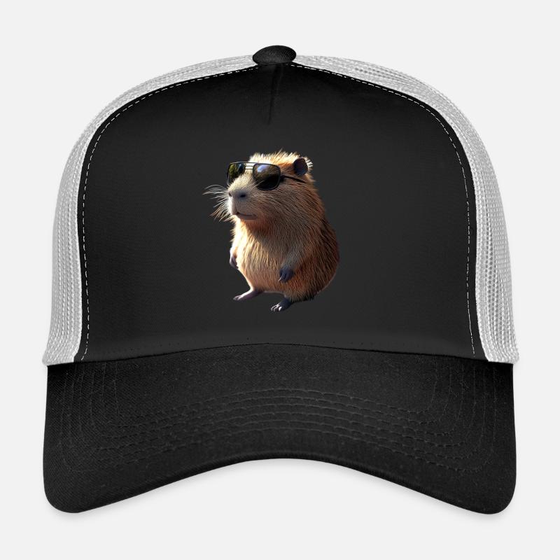 Capybara Be Capy Capybara Funny Capybara - Trucker Cap - black/stone grey